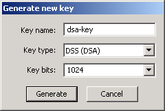 Generate new key