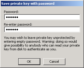 Key password prompt